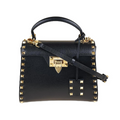 VALENTINO GARAVANI ROCKSTUD ALCOVE BAG - BLACK