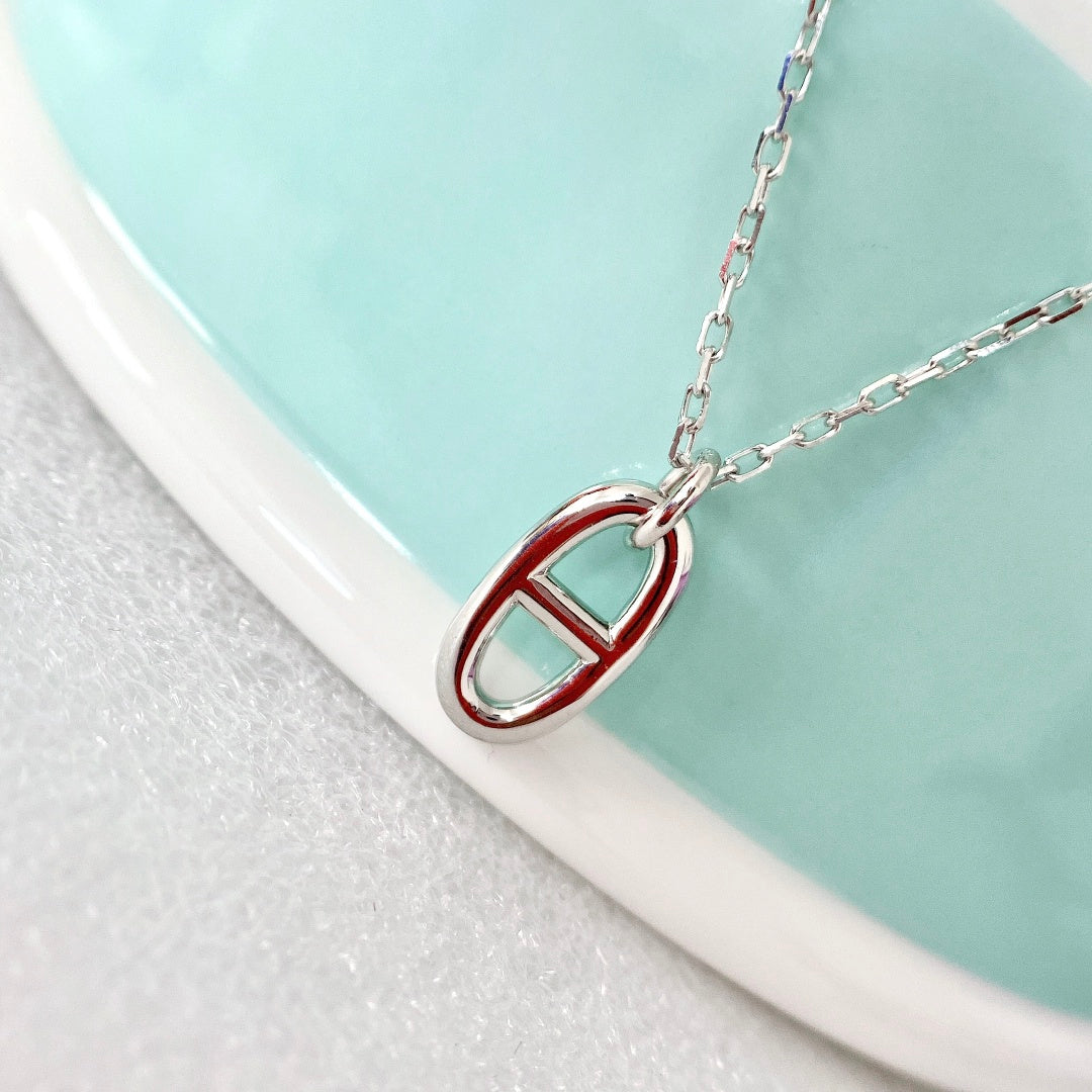 HERMES HM PIG NOSE NECKLACE