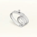 18K Kelly Gavroche Double Hermes Ring