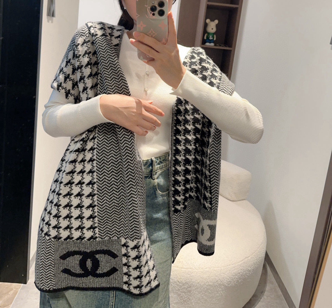 CHANEL 25S SCARF 190 CM IN CASHMERE 942958