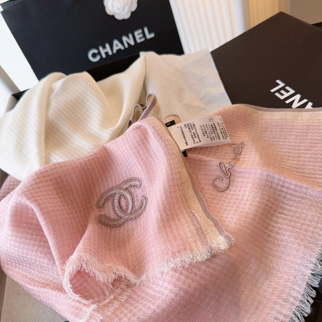 CHANEL 25S SCARF 200 CM IN CASHMERE 942962