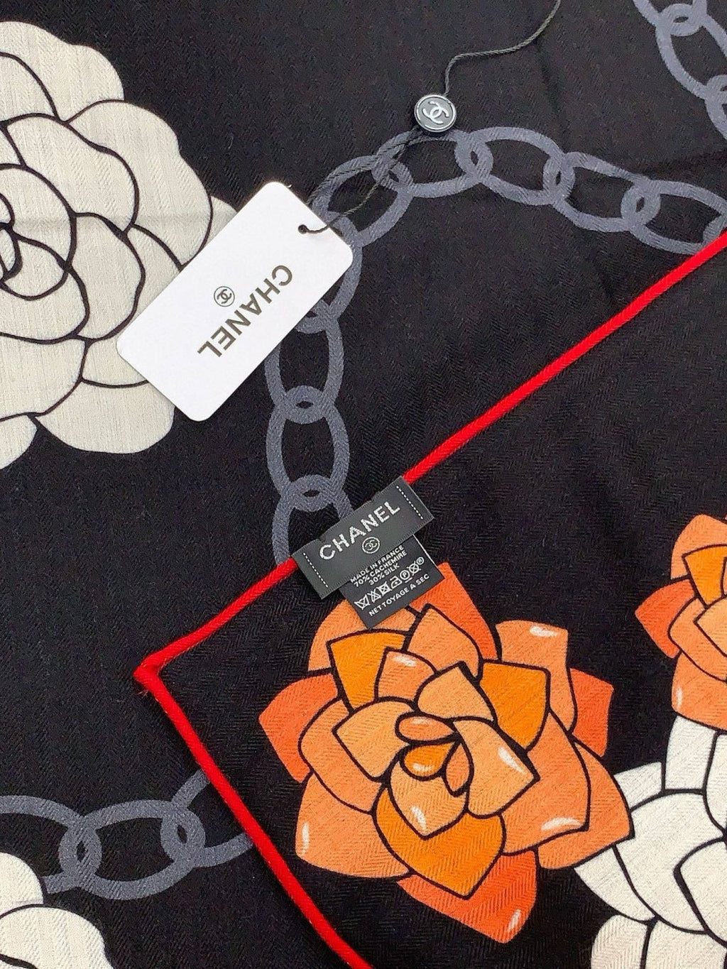 CHANEL 25S SCARF 140 CM IN CASHMERE SILK 943622