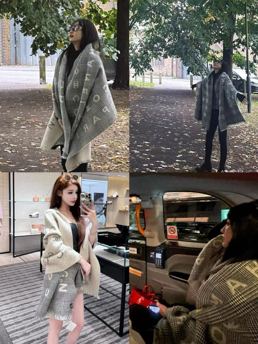 CHANEL 25S SCARF 194 CM IN CASHMERE 942900