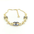 18K Blue  Chanel Choker Necklace