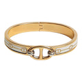 18K Mini Clic Cha?ne D'ancre Hermes Bracelet