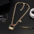 18K  Chanel Red Bag Pendant Necklace