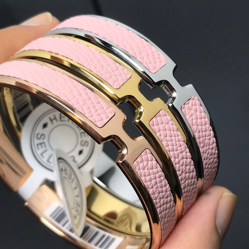 18K Olympe Light Pink Hermes Bracelet