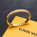 18K Louis Vuitton Crystals Bracelet