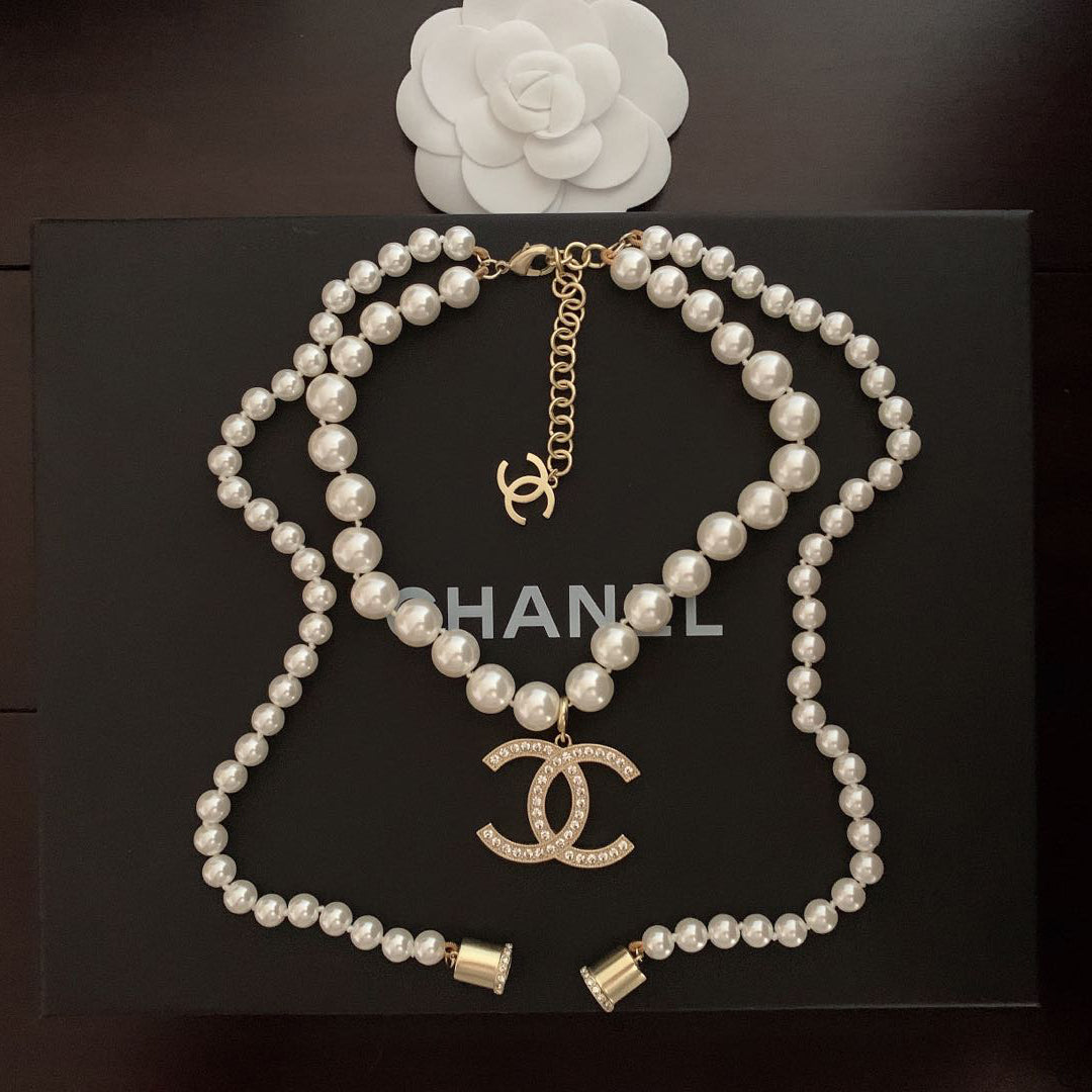 18K  Chanel Pearls Long Necklace