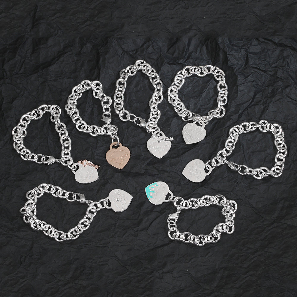 18K Tiffany Heart Tag Bracelet