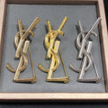 18K YSL Vintage Brooch