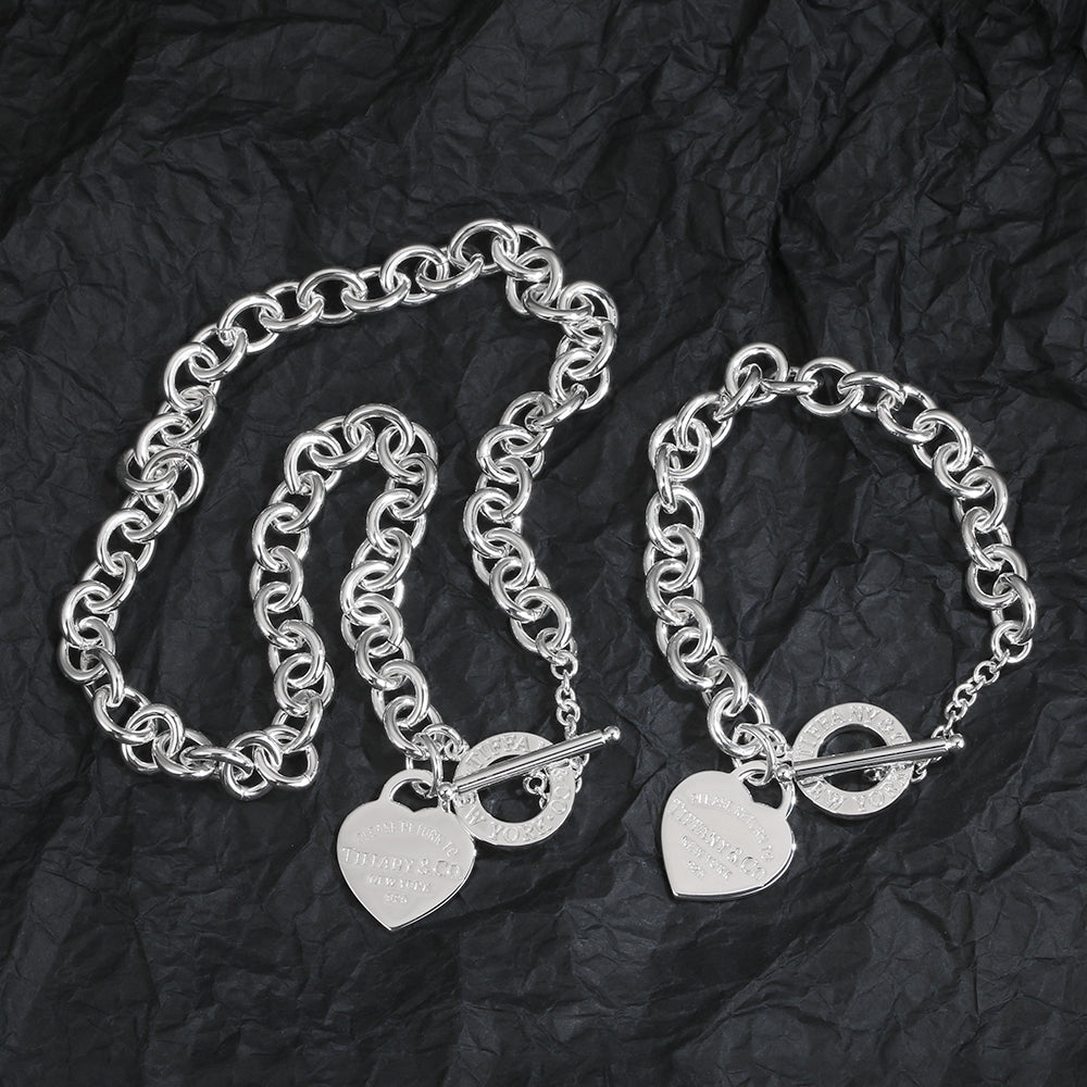 18K Tiffany Heart Tag Bracelet
