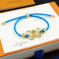 18K Louis Vuitton My Love Blue Bracelet