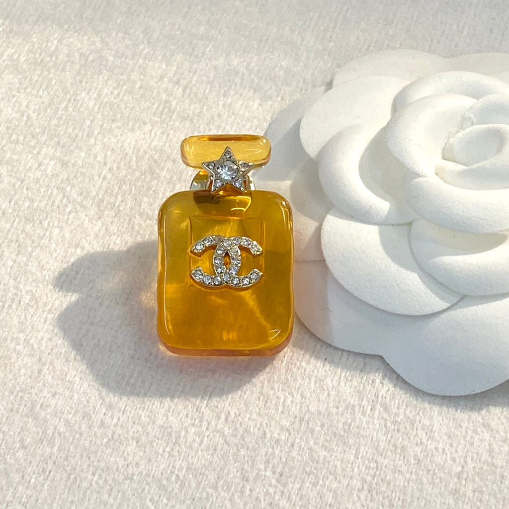 18K  Chanel Perfume Color Bottle Brooch