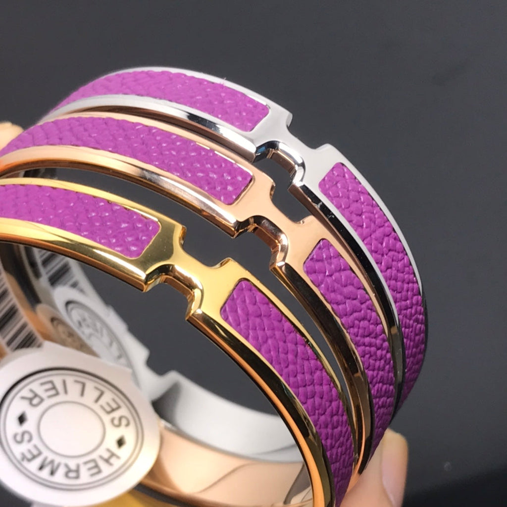 18K Olympe Purple Hermes Bracelet