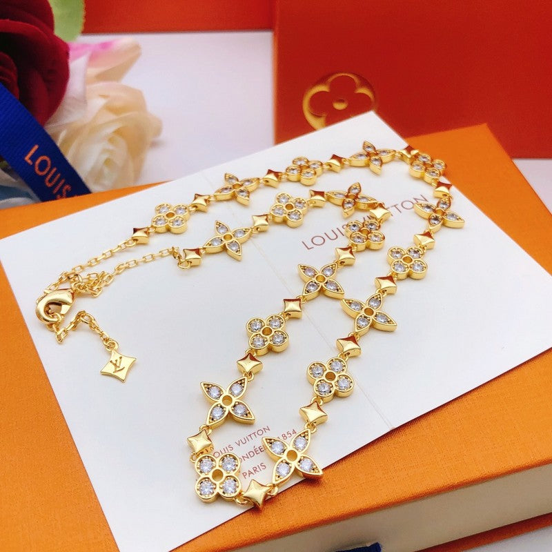 18K Louis Vuitton Blooming Crystals Necklace
