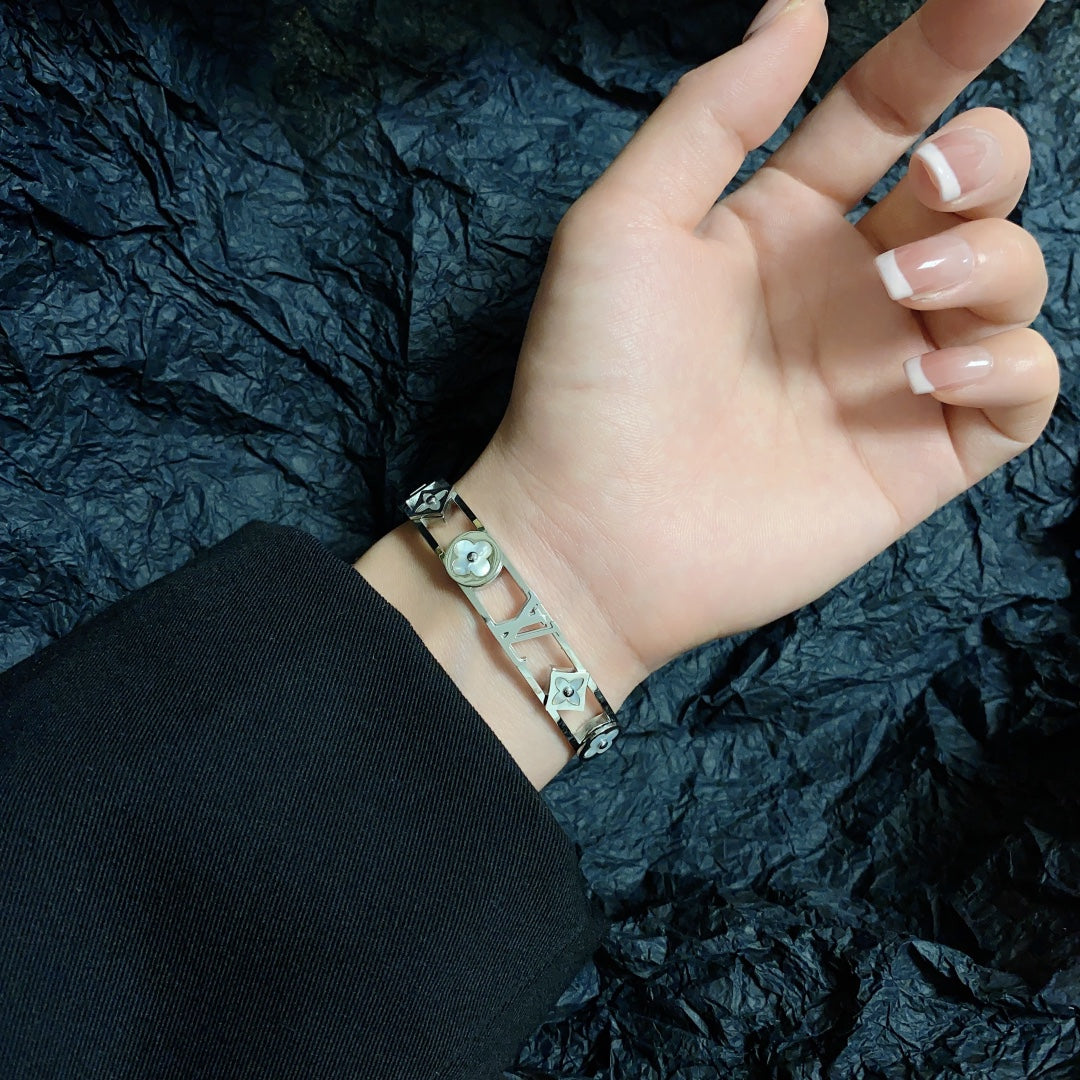 18K Louis Vuitton Crystal Studded Bracelet