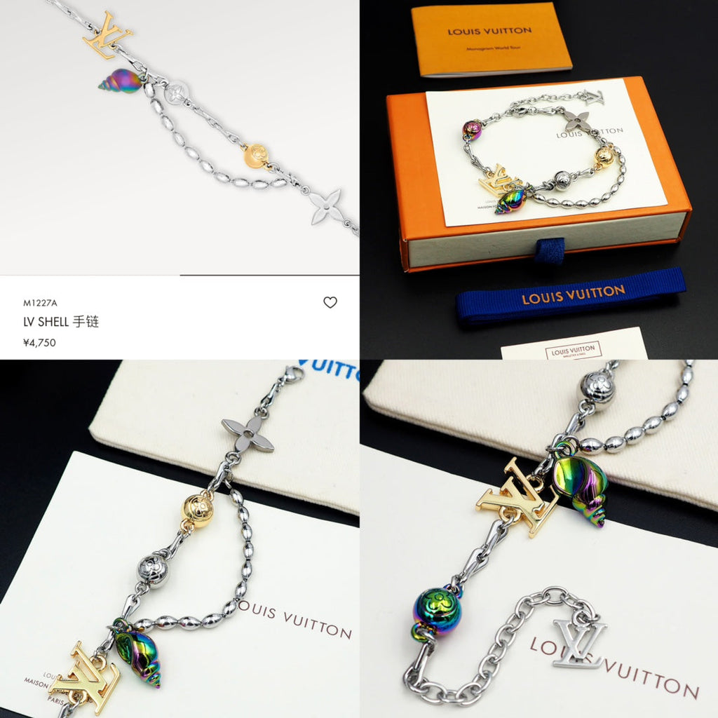 18K Louis Vuitton Shell Bracelet