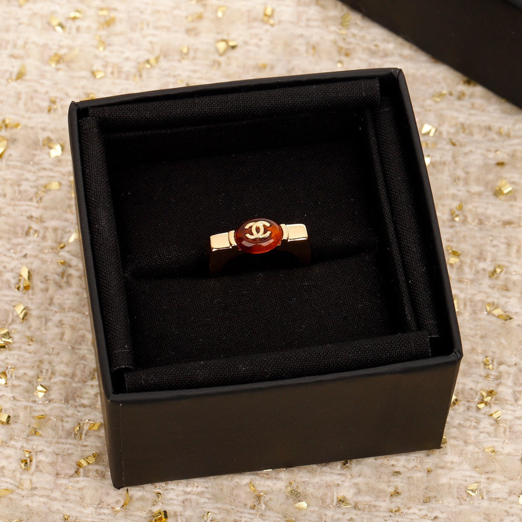 18K  Chanel Red Ring
