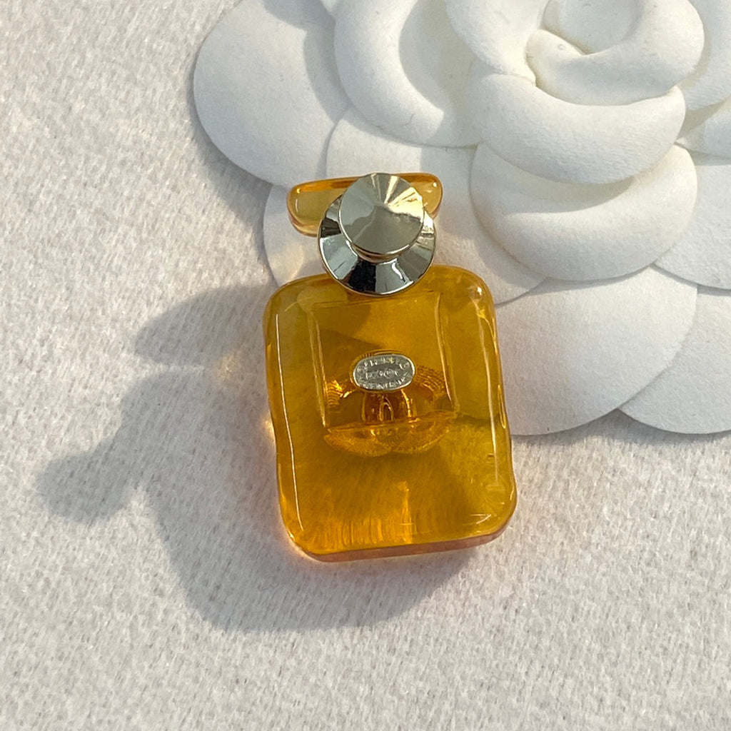 18K  Chanel Perfume Color Bottle Brooch