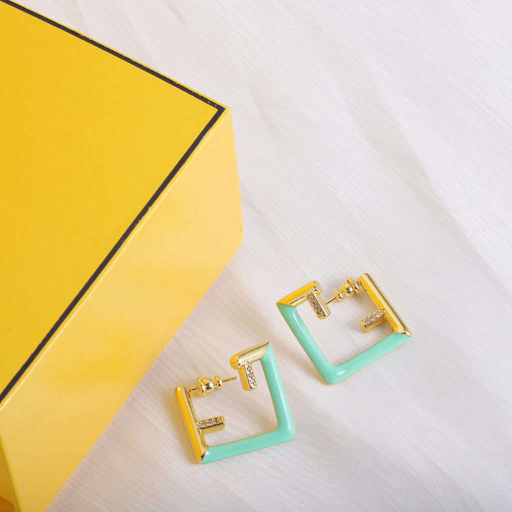 18K Fendi Vintage Earrings