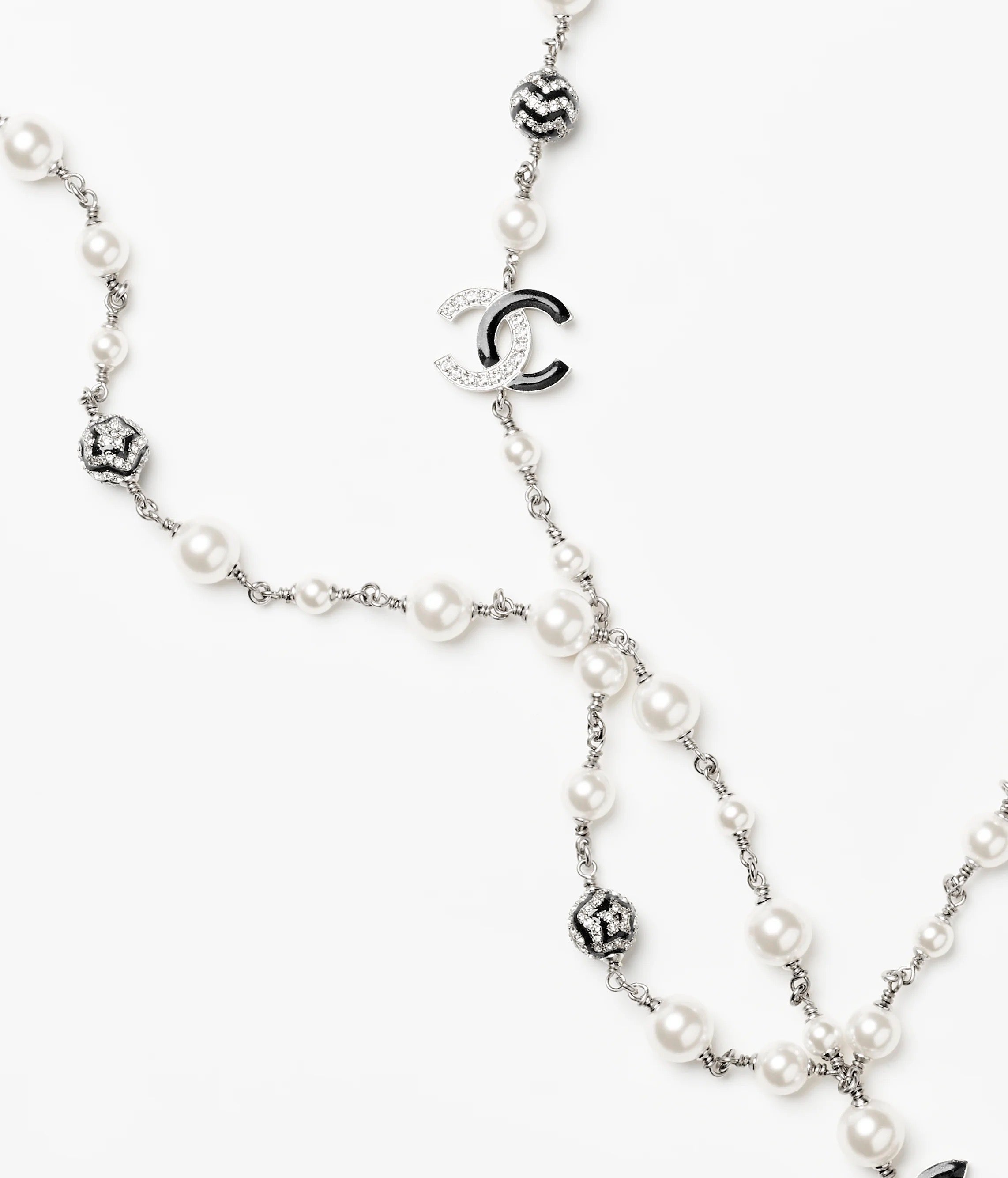 18K  Chanel Star Pearls Long Necklace