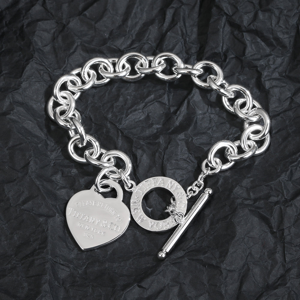 18K Tiffany Heart Tag Bracelet
