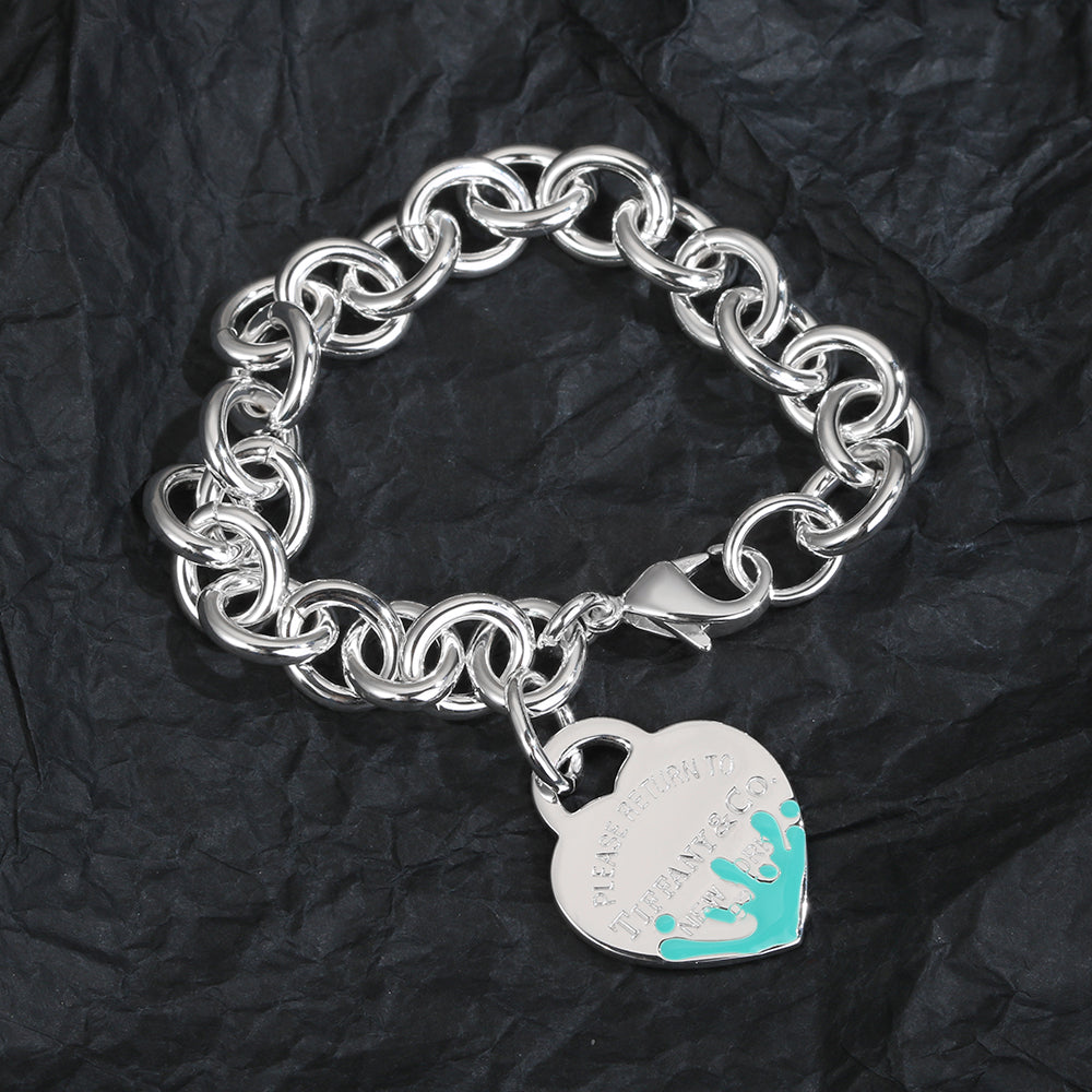 18K Tiffany Heart Tag Bracelet