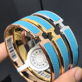 18K Olympe Blue Hermes Bracelet