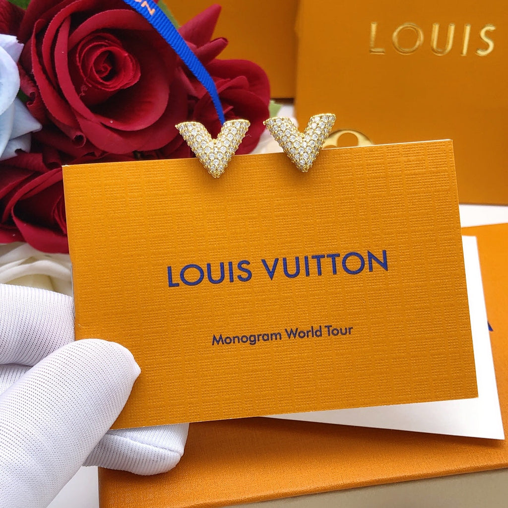 18K Louis Vuitton Diamonds Earrings