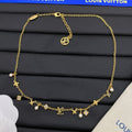 18K Louis Vuitton Pearl Gold Necklace