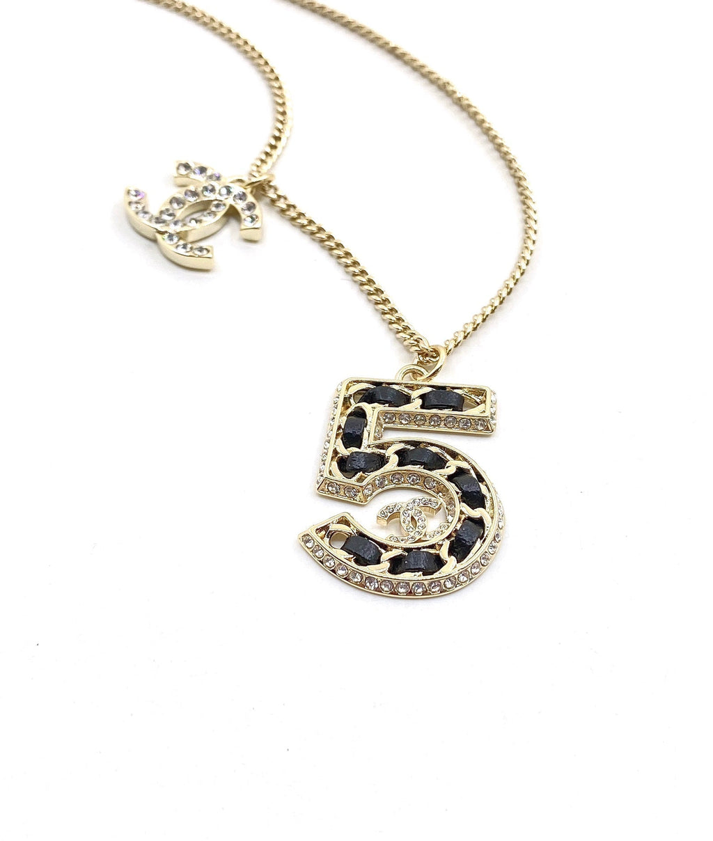 18K  Chanel No.5 Chain Necklace