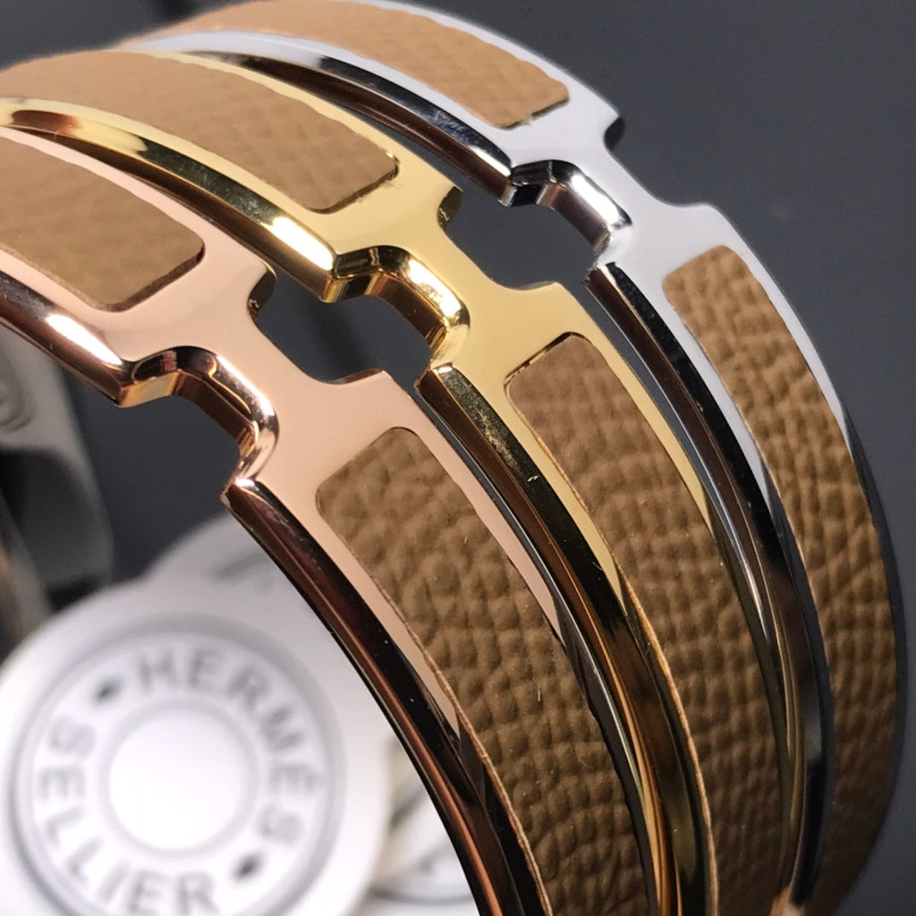18K Olympe Brown Hermes Bracelet
