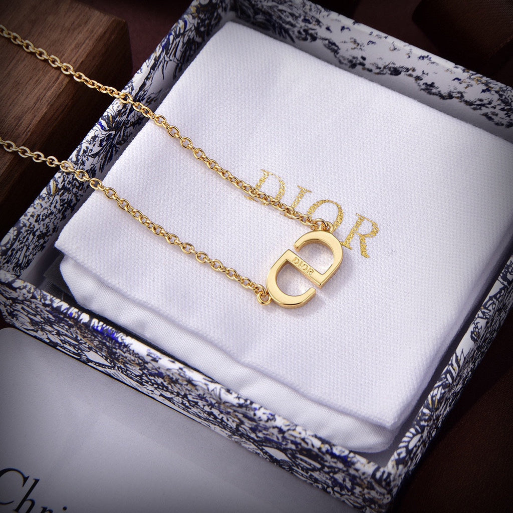 18K Petit Dior Diamonds Necklace