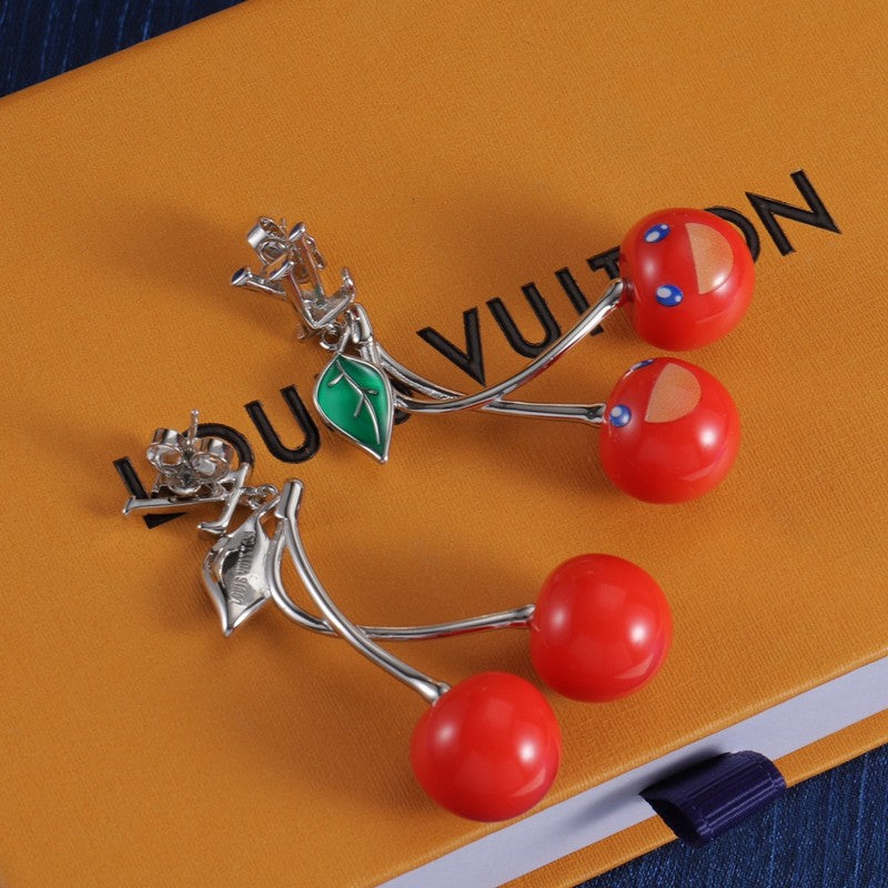 18K Louis Vuitton Fruit Earrings
