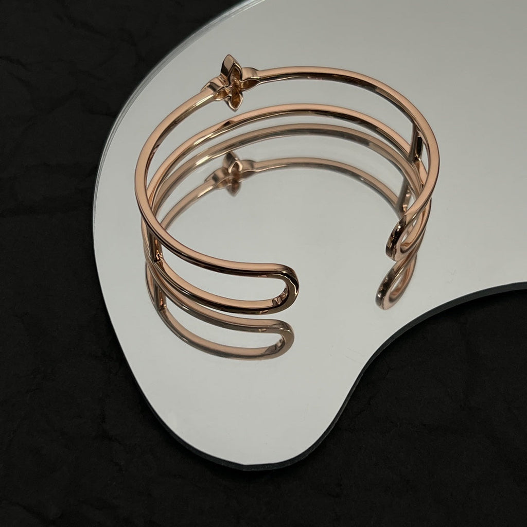 18K Louis Vuitton Idylle Blossom Two-Row Bracelet