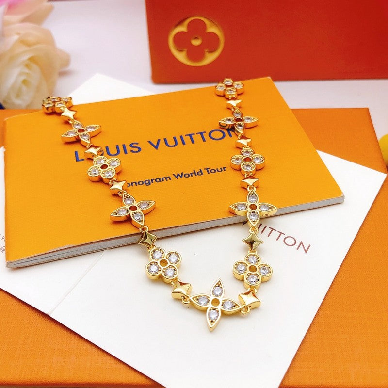 18K Louis Vuitton Blooming Crystals Necklace