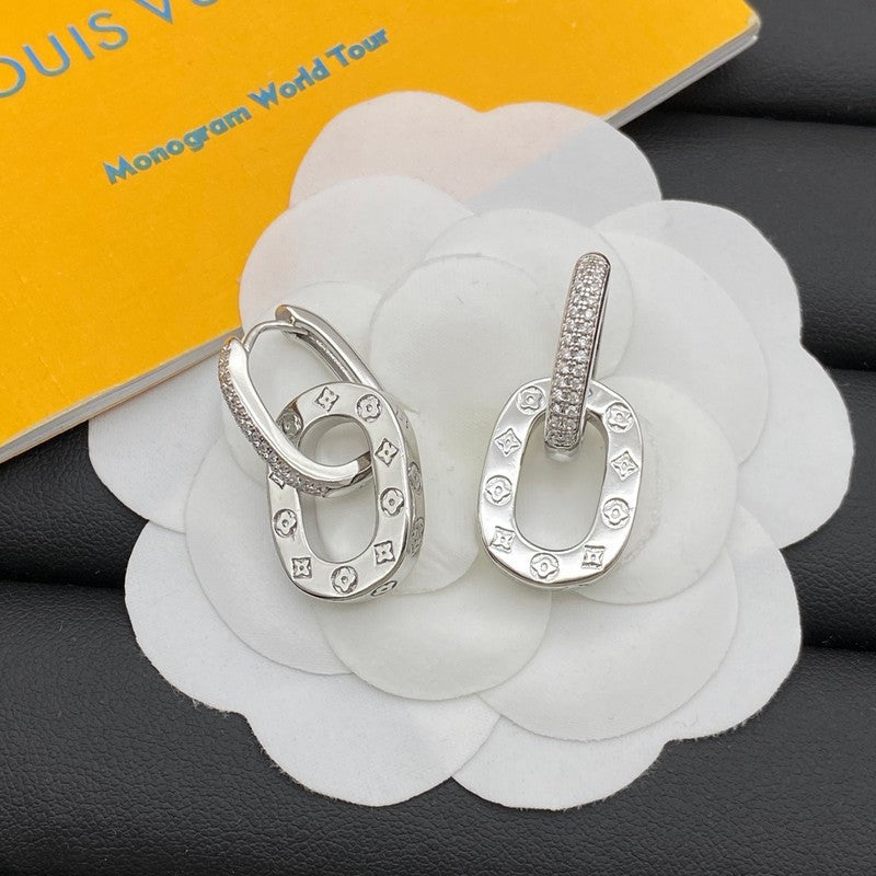 18K Louis Vuitton Circle Earrings