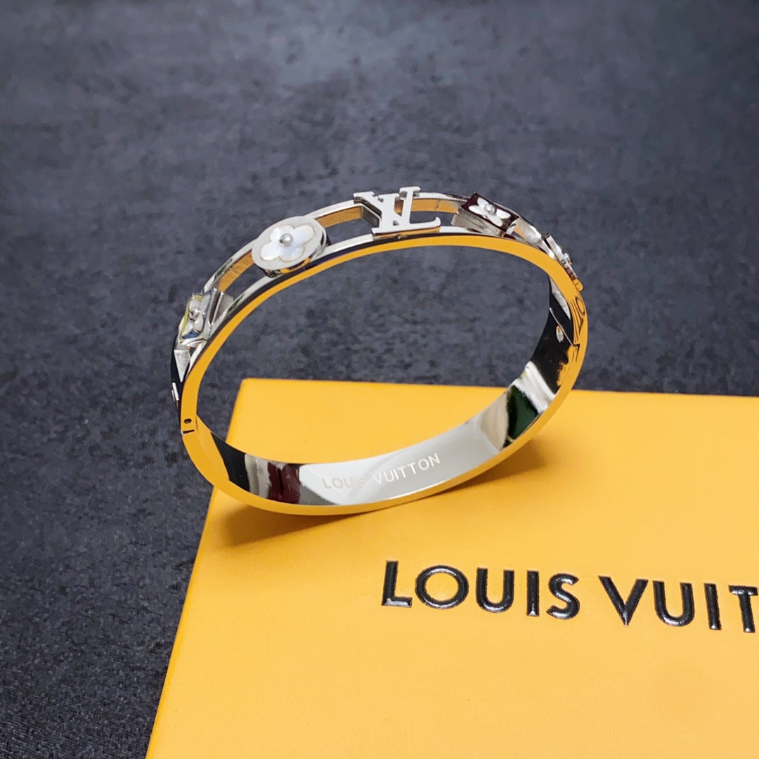 18K Louis Vuitton Crystal Studded Bracelet