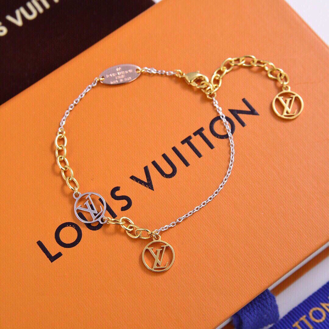 18K Louis Vuitton Logomania Bracelet