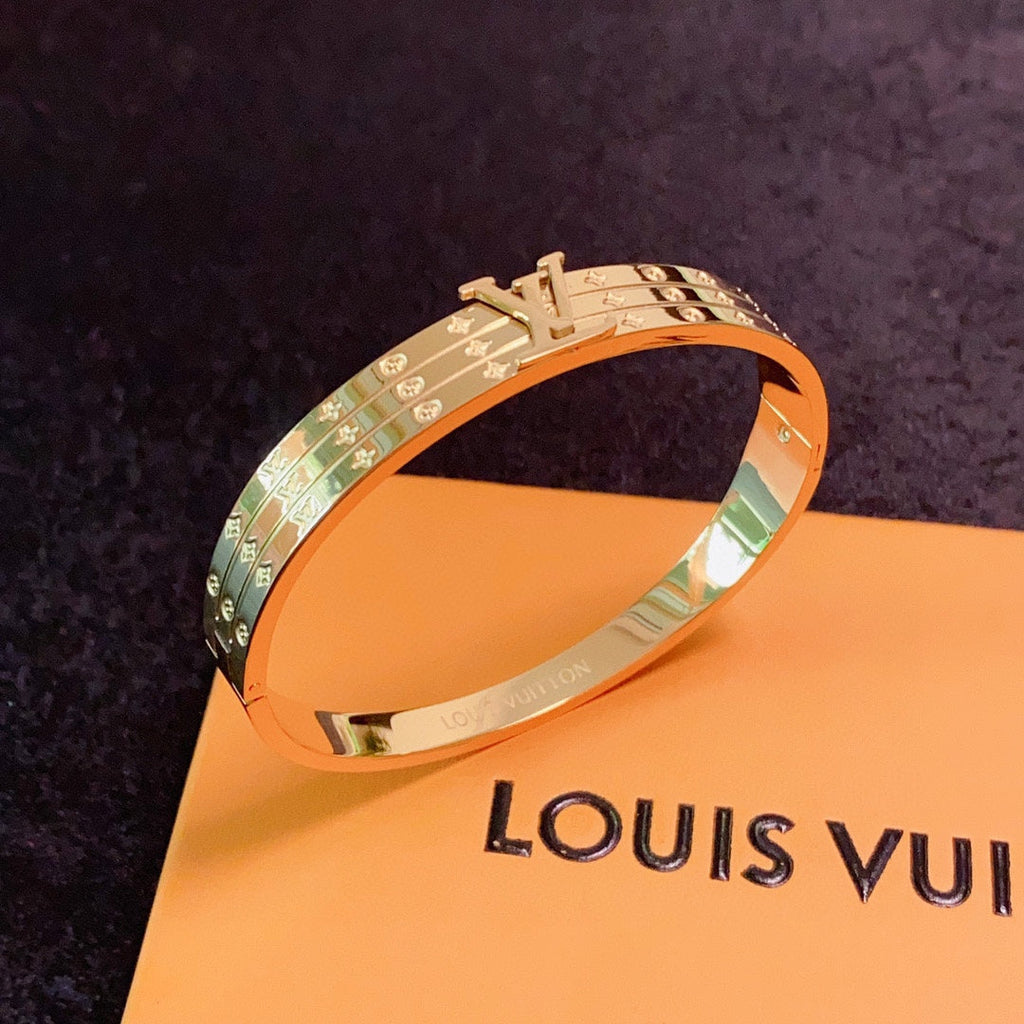 18K Louis Vuitton Vintage Monogram Bracelet