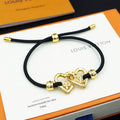 18K Louis Vuitton My Love Black Bracelet