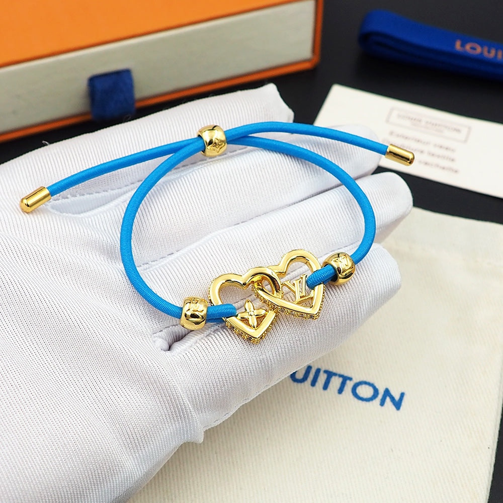 18K Louis Vuitton My Love Blue Bracelet