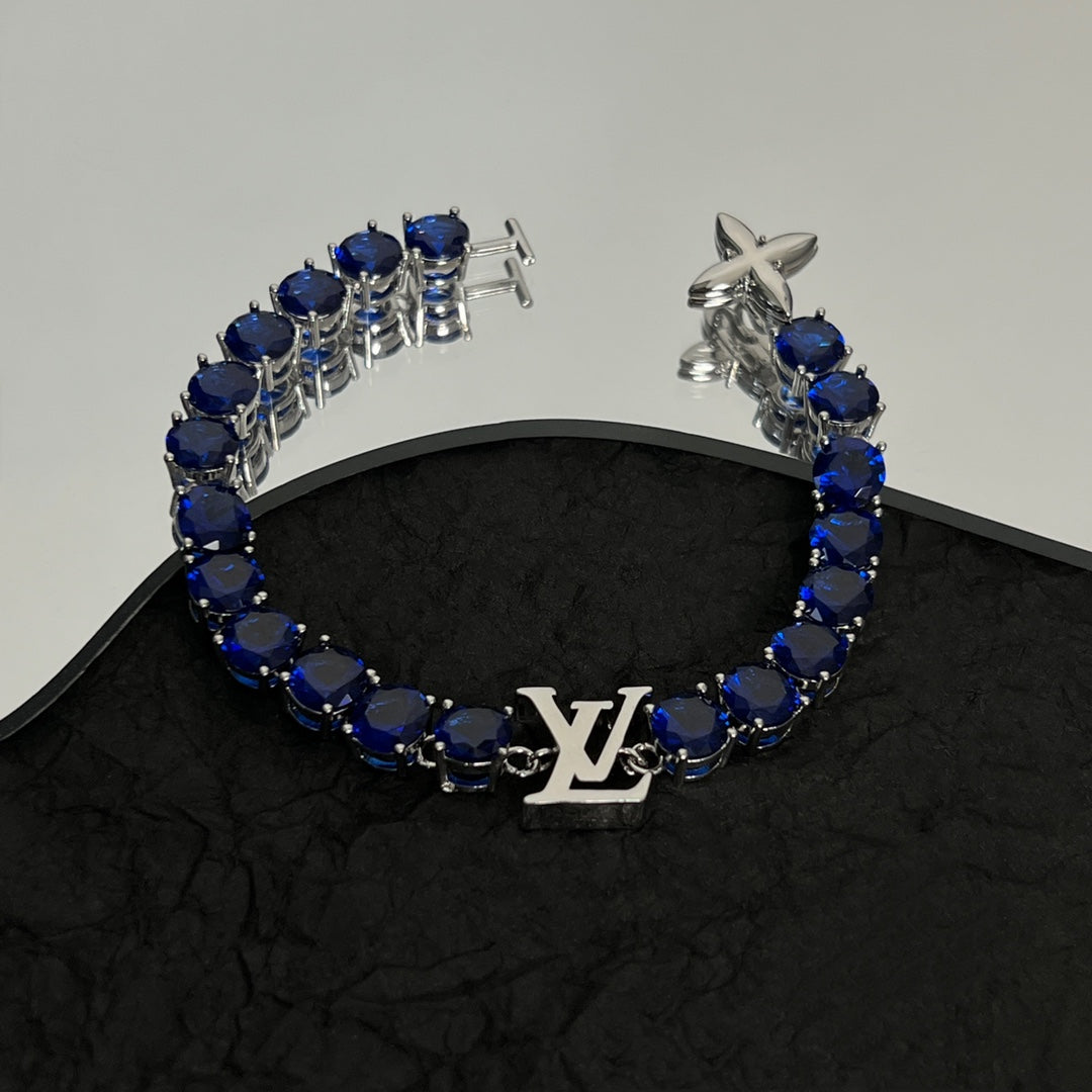 18K Louis Vuitton Crystal Bracelet