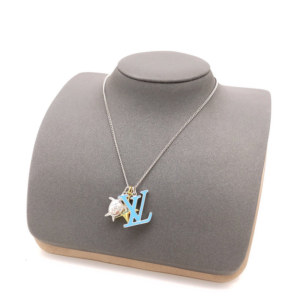 18K Louis Vuitton Turquoise Chain Necklace