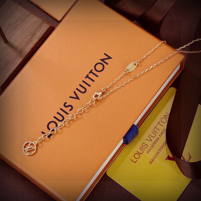18K Louis Vuitton Vivienne Swinging Necklace