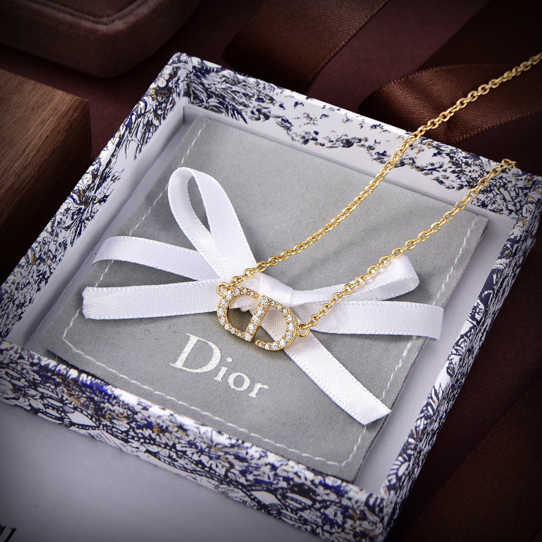 18K Petit Dior Diamonds Necklace