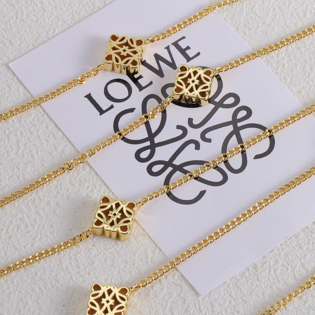 18K LOEWE Anagram Long Necklace