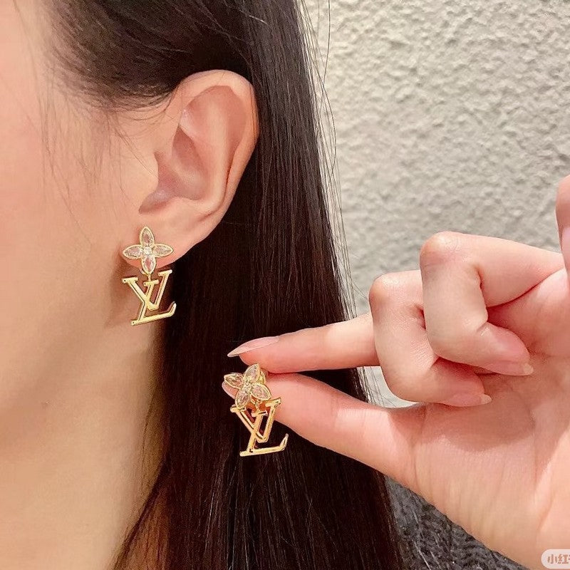 18K Louis Vuitton Iconic Crystal Earrings