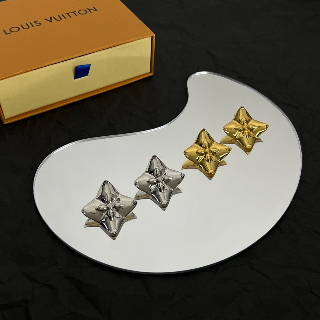 18K Louis Vuitton Futura Earrings